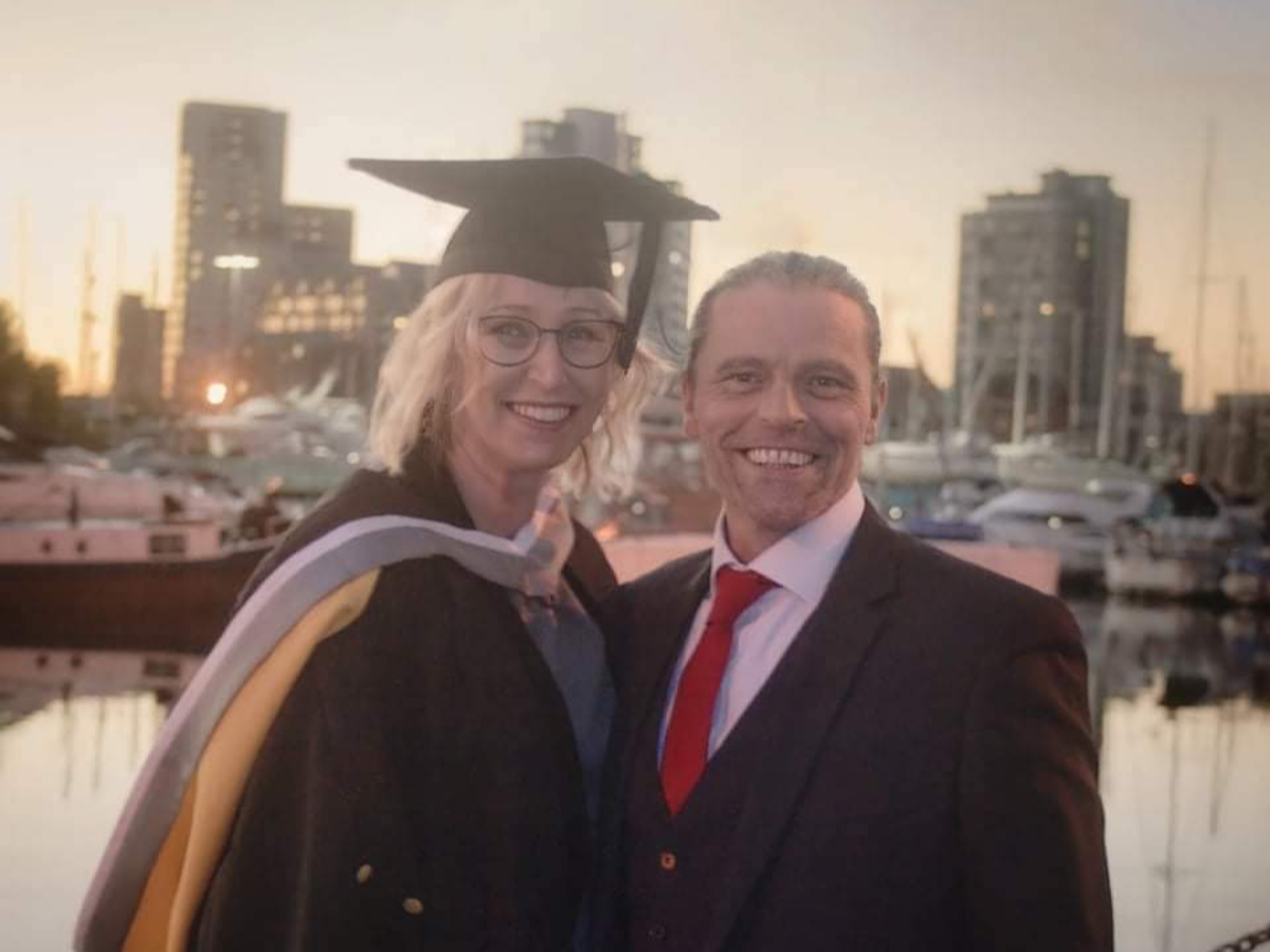 Jenny Lymburn with her late husband Gary